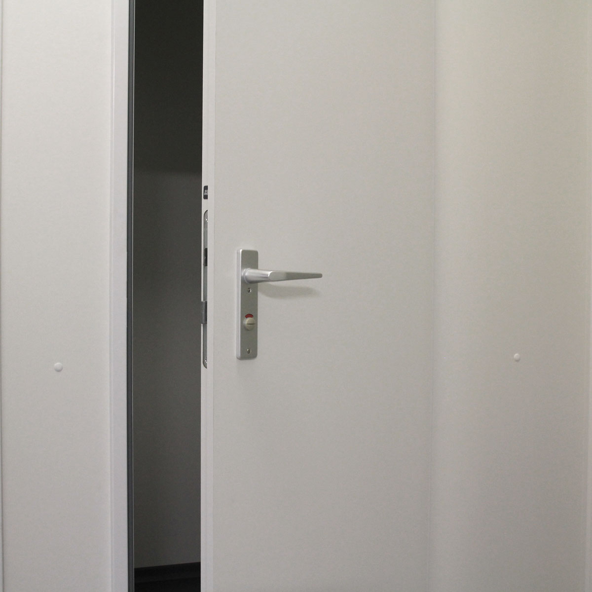 Türbeschlag WC mit Frei-Besetzt-Anzeige / Kurzschildgarnitur WC